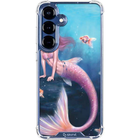 Aurelia Mermaid with Fish by Rachel Anderson Galaxy S25 Clear Case